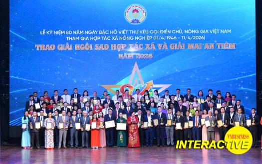 50 ngôi sao HTX Việt Nam 2026 qua những con số ấn tượng