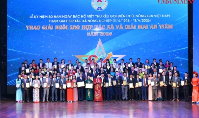 Vinh danh 100 HTX nhận Giải thưởng Ngôi sao Hợp tác xã và Giải Mai An Tiêm năm 2026