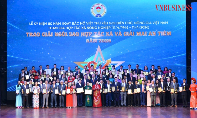 Vinh danh 100 HTX nhận Giải Ngôi sao Hợp tác xã và Giải Mai An Tiêm năm 2026