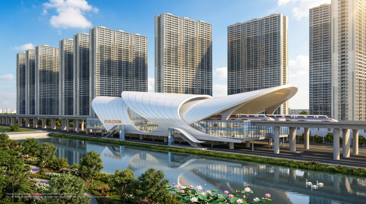 Mô phỏng Nhà ga đường sắt tốc độ cao tại điểm Cổ Loa, Hà Nội