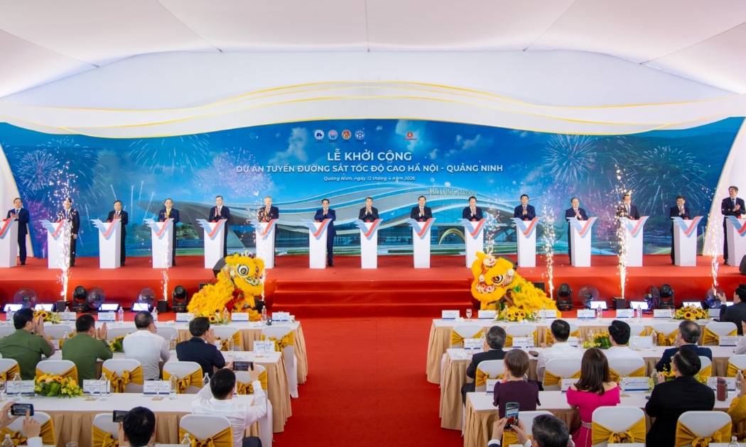 Vingroup khởi công dự án đường sắt tốc độ cao Hà Nội - Quảng Ninh