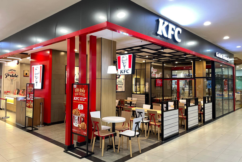 KFC là một trong những chuỗi F&B lớn tại Việt Nam