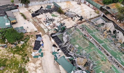 Công trình hơn 6.000m² trở thành bãi tháo dỡ trong thời gian ngắn
