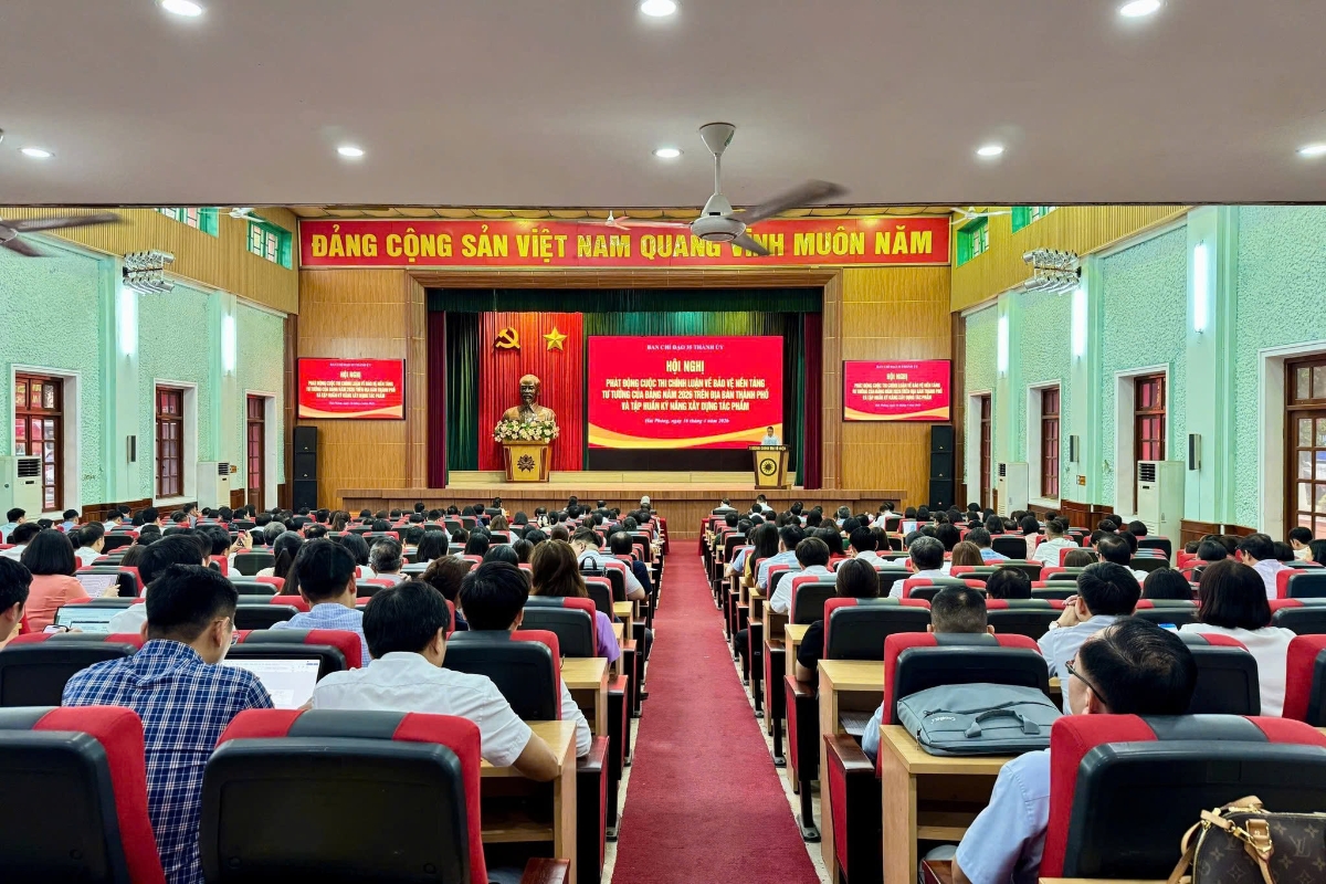 Quang cảnh buổi phát động cuộc thi.