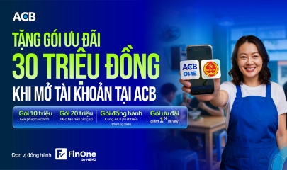 ACB đã triển khai gói ưu đãi đặc biệt trị giá 30 triệu đồng