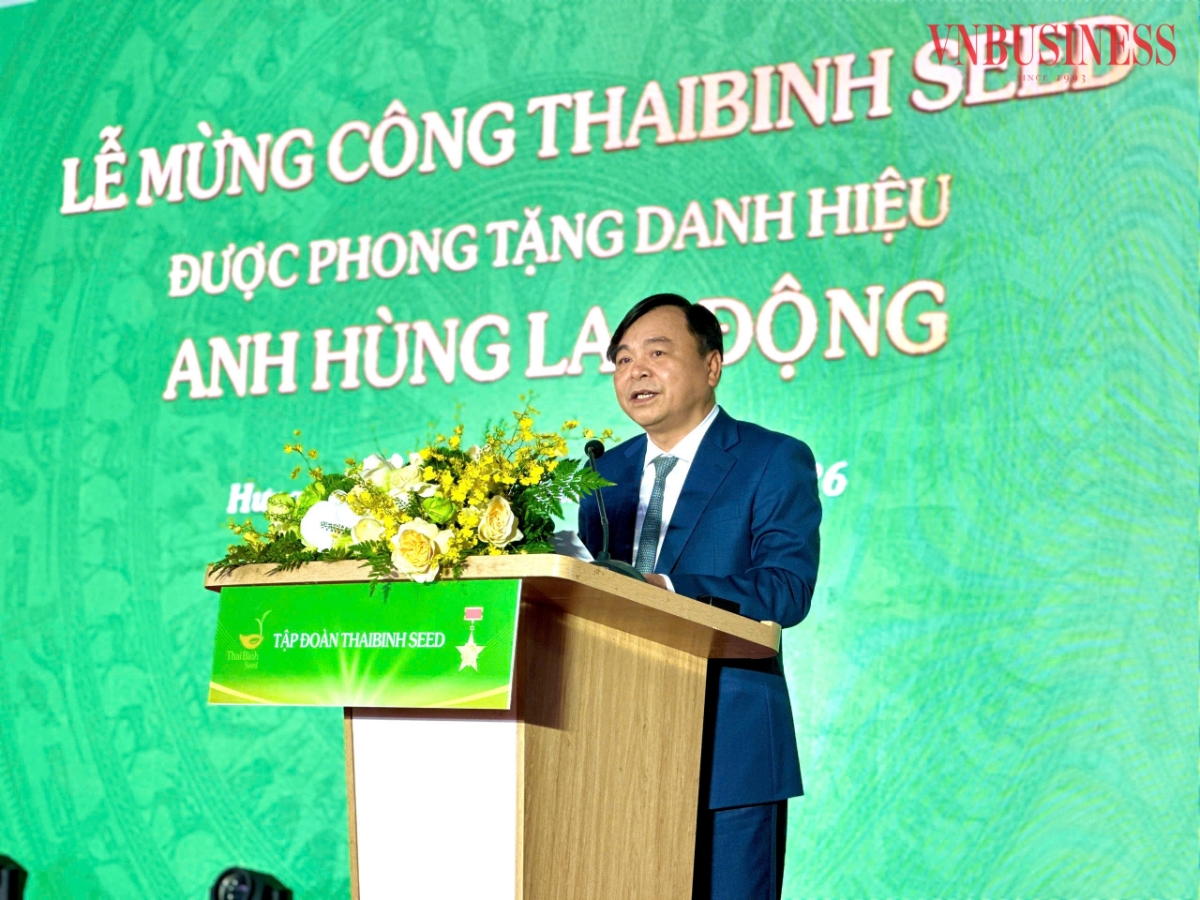 Thứ trưởng Bộ Nông nghiệp và Môi trường Nguyễn Hoàng Hiệp, phát biểu tại buổi Lễ.