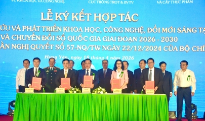 Lễ ký kết các thoả thuận hợp tác chiến lược giữa ThaiBinh Seed và đối tác.