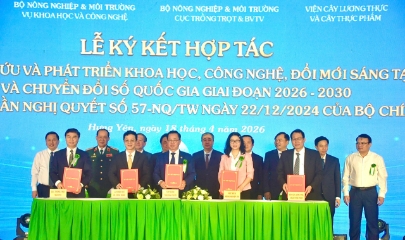 Lễ ký kết các thoả thuận hợp tác chiến lược giữa ThaiBinh Seed và đối tác.