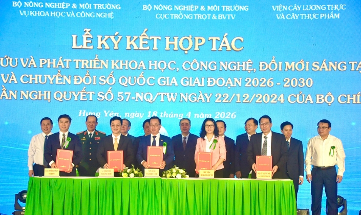 Lễ ký kết các thoả thuận hợp tác chiến lược giữa ThaiBinh Seed và đối tác.