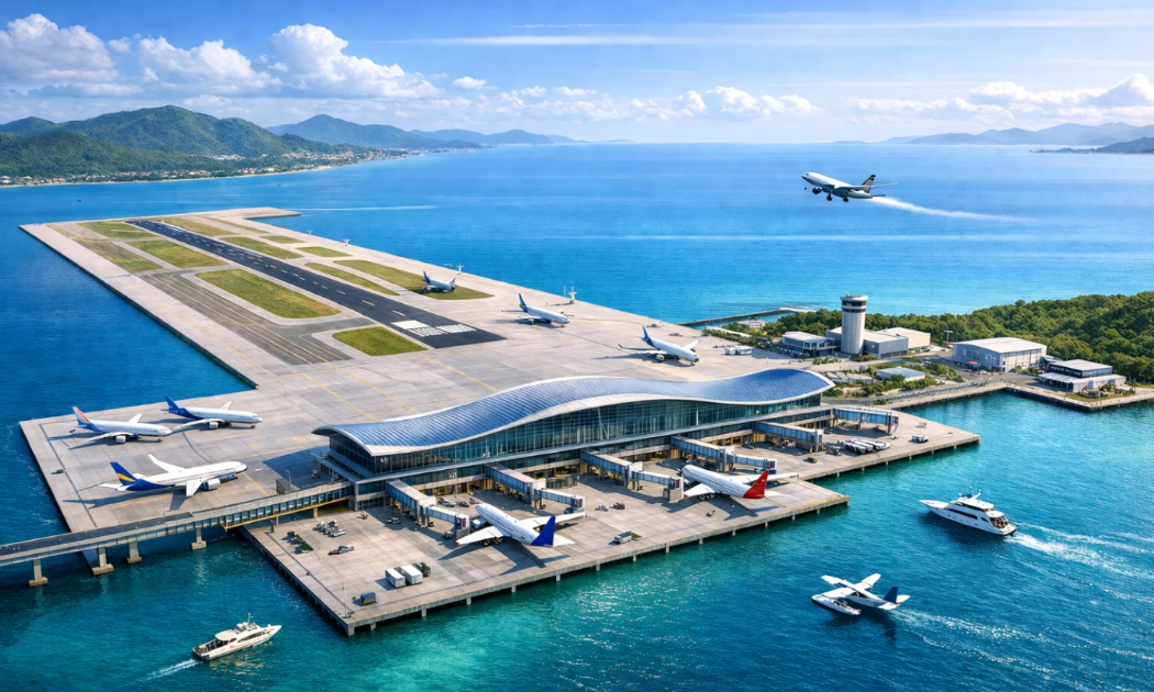 Khu vực Vân Phong được đề xuất xây sân bay trên mặt nước