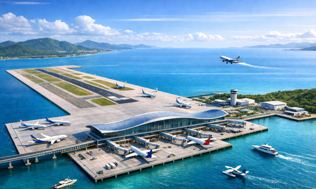 Khu vực Vân Phong được đề xuất xây sân bay trên mặt nước