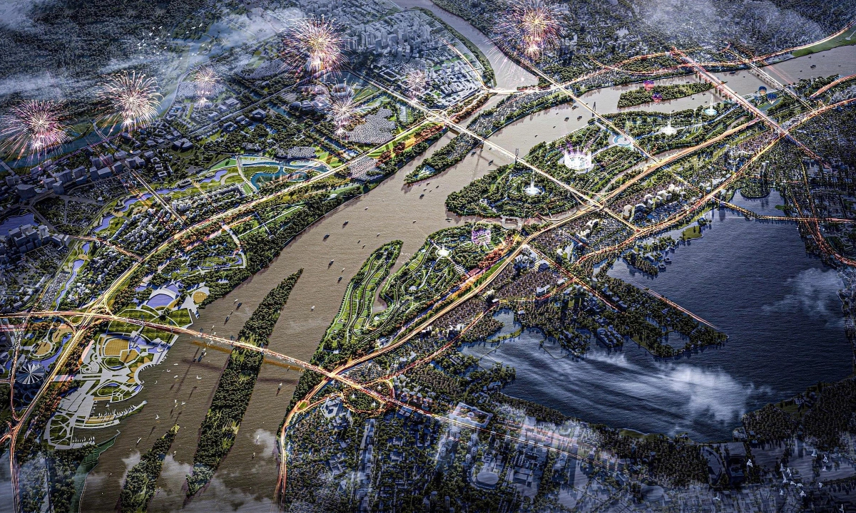 Dự án Đại lộ sông Hồng được xem là trục đô thị chiến lược của Hà Nội.