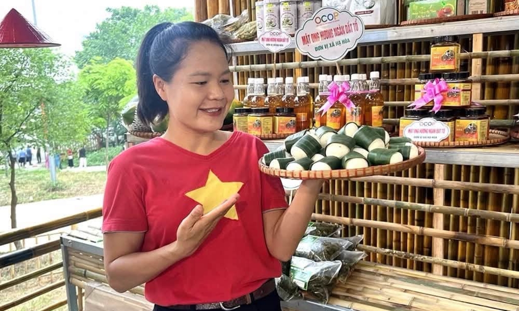 Hơn 100 sản phẩm OCOP của các địa phương hiện diện tại khu vực trung tâm Lễ hội.