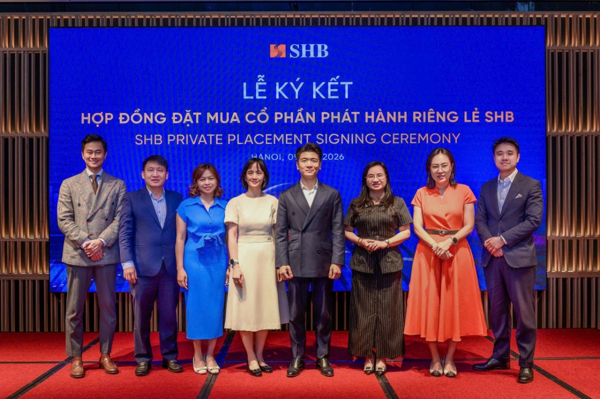 Các quỹ ngoại ký kết mua cổ phần phát hành riêng lẻ của SHB.