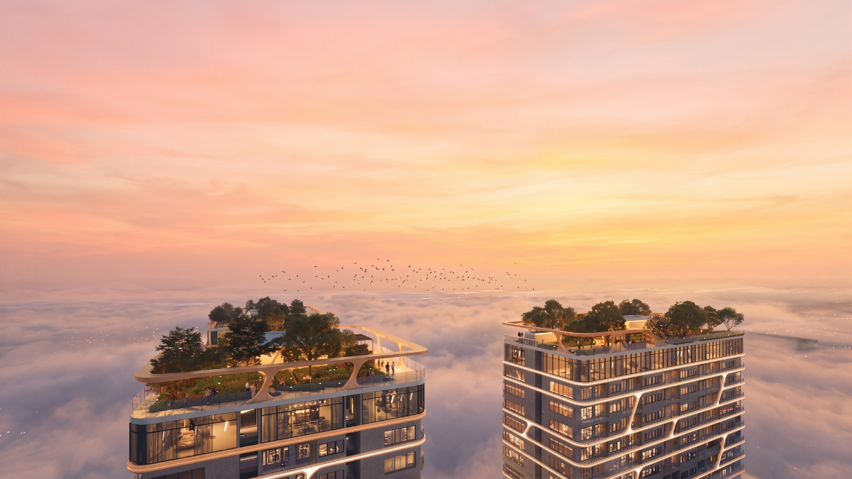 Vườn thượng uyển Sky Garden.