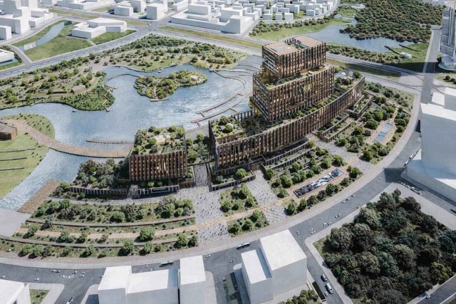 Phối cảnh Trung tâm hành chính TP.HCM. Ảnh: Trung tâm Nghiên cứu Kiến trúc TP.HCM