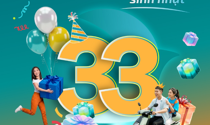 ABBank “mở hội” dịp sinh nhật 33 năm: Tặng 33 xe máy điện cùng hàng chục ngàn quà tặng hấp dẫn cho khách hàng