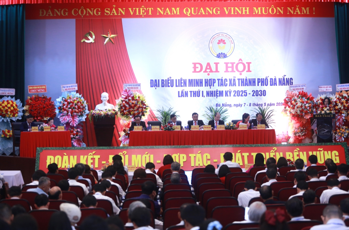 Đại hội đại biểu Liên minh HTX thành phố Đà Nẵng lần thứ I với chủ đề "Đoàn kết - Đổi mới - Hợp tác - Phát triển bền vững".