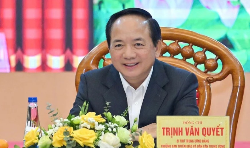 Ông Trịnh Văn Quyết, Trưởng Ban Tuyên giáo và Dân vận Trung ương