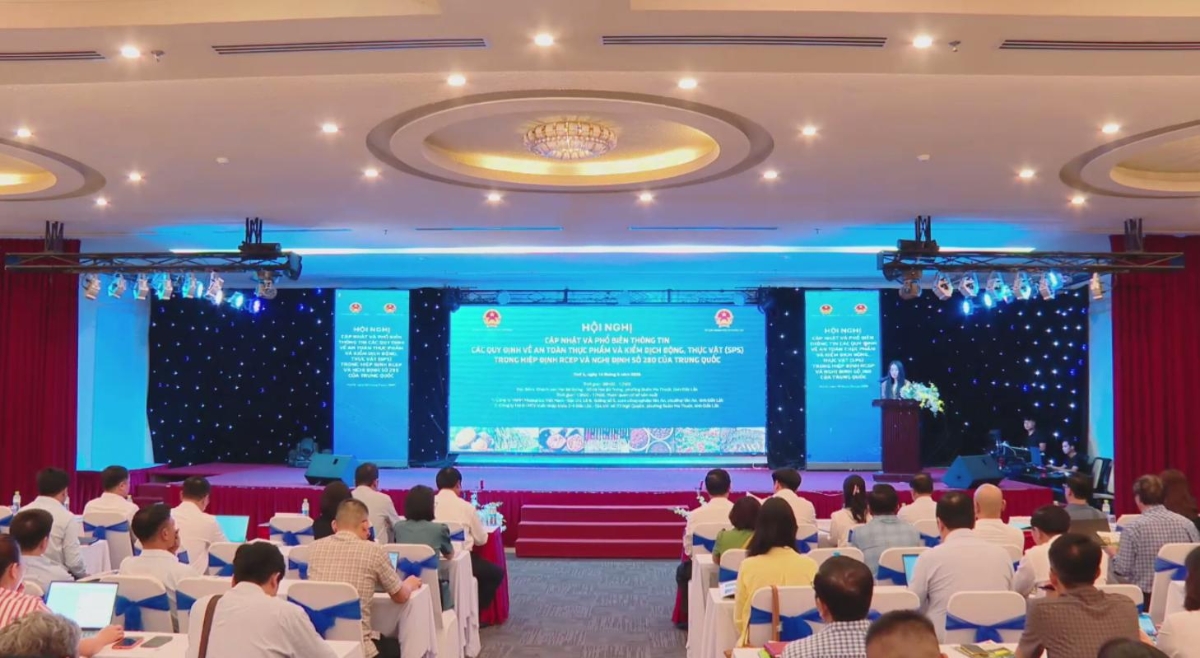 Hội nghị “Cập nhật và phổ biến thông tin các quy định về an toàn thực phẩm và kiểm dịch động, thực vật (SPS) trong Hiệp định RCEP và Nghị định số 280 của Trung Quốc” ngày 14/5/2026.