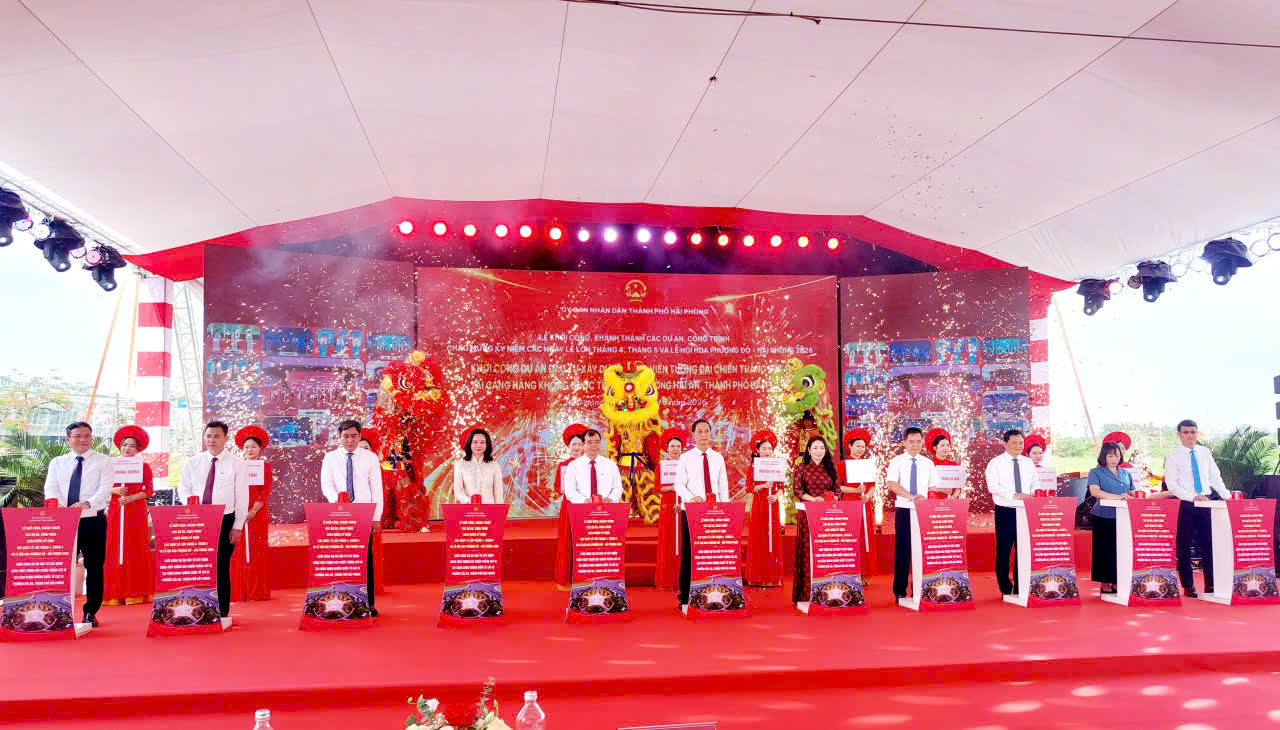 Hải Phòng khởi công, khánh thành 14 dự án
