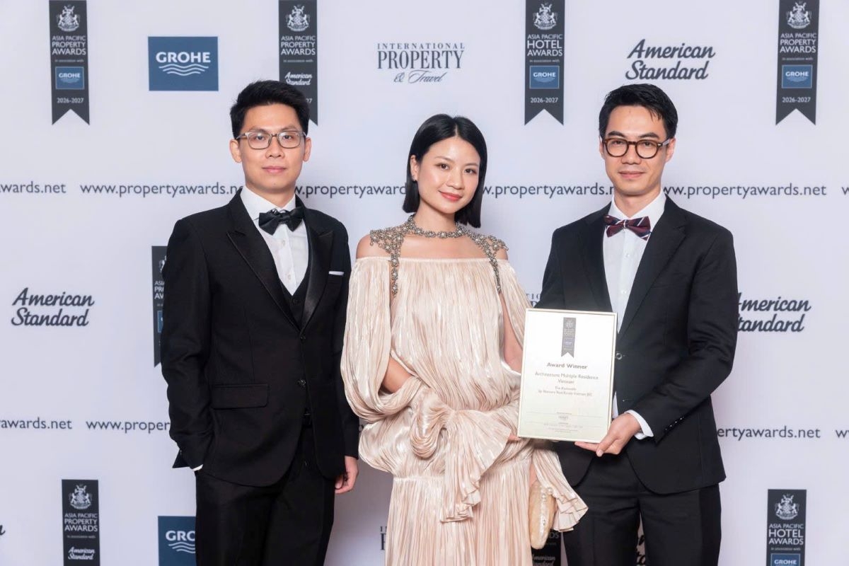 The Komorebi được vinh danh ở hạng mục Architecture Multiple Residence Vietnam tại lễ trao giải Asia Pacific Property Awards.