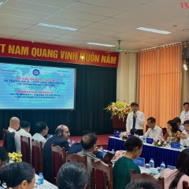 Viện trưởng VIOIT Nguyễn Văn Hội phát biểu khai mạc hội thảo.