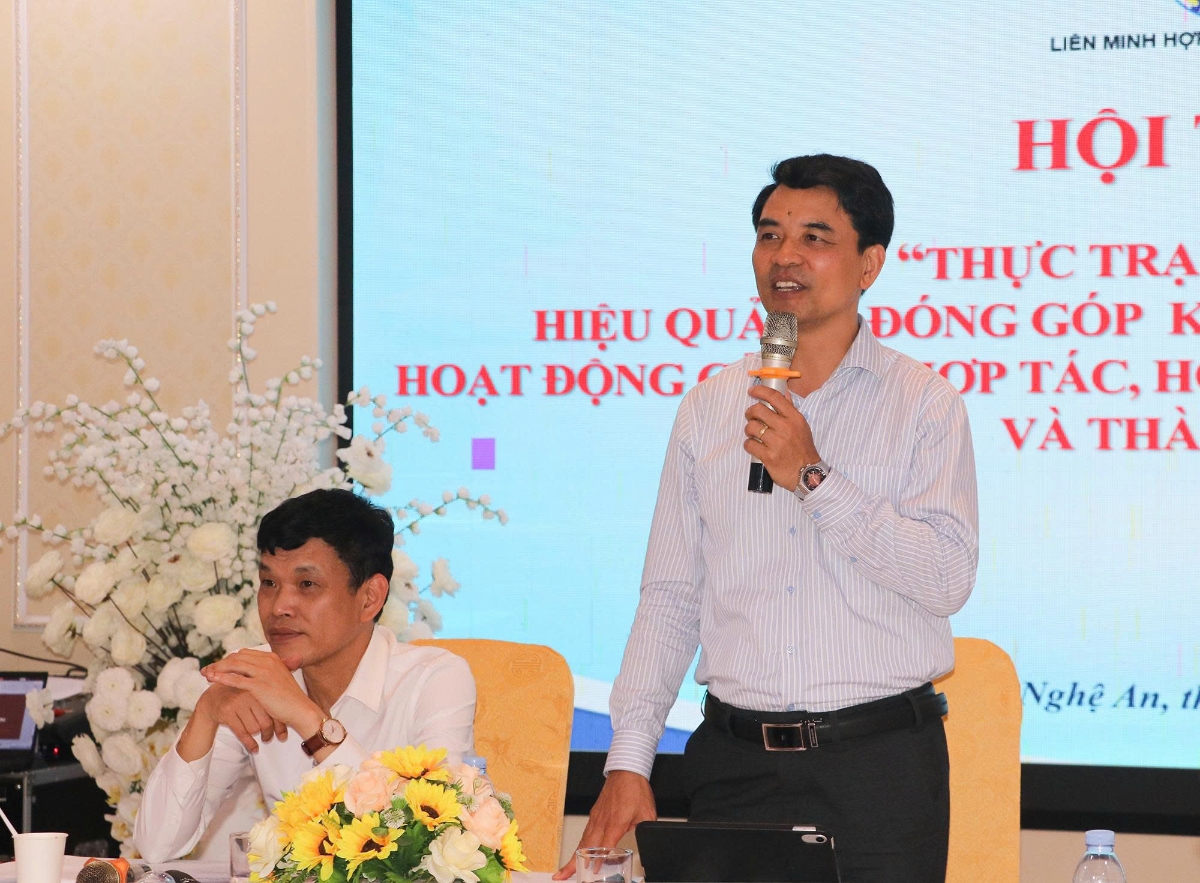Phó Chủ tịch Liên minh HTX Việt Nam Đinh Hồng Thái.
