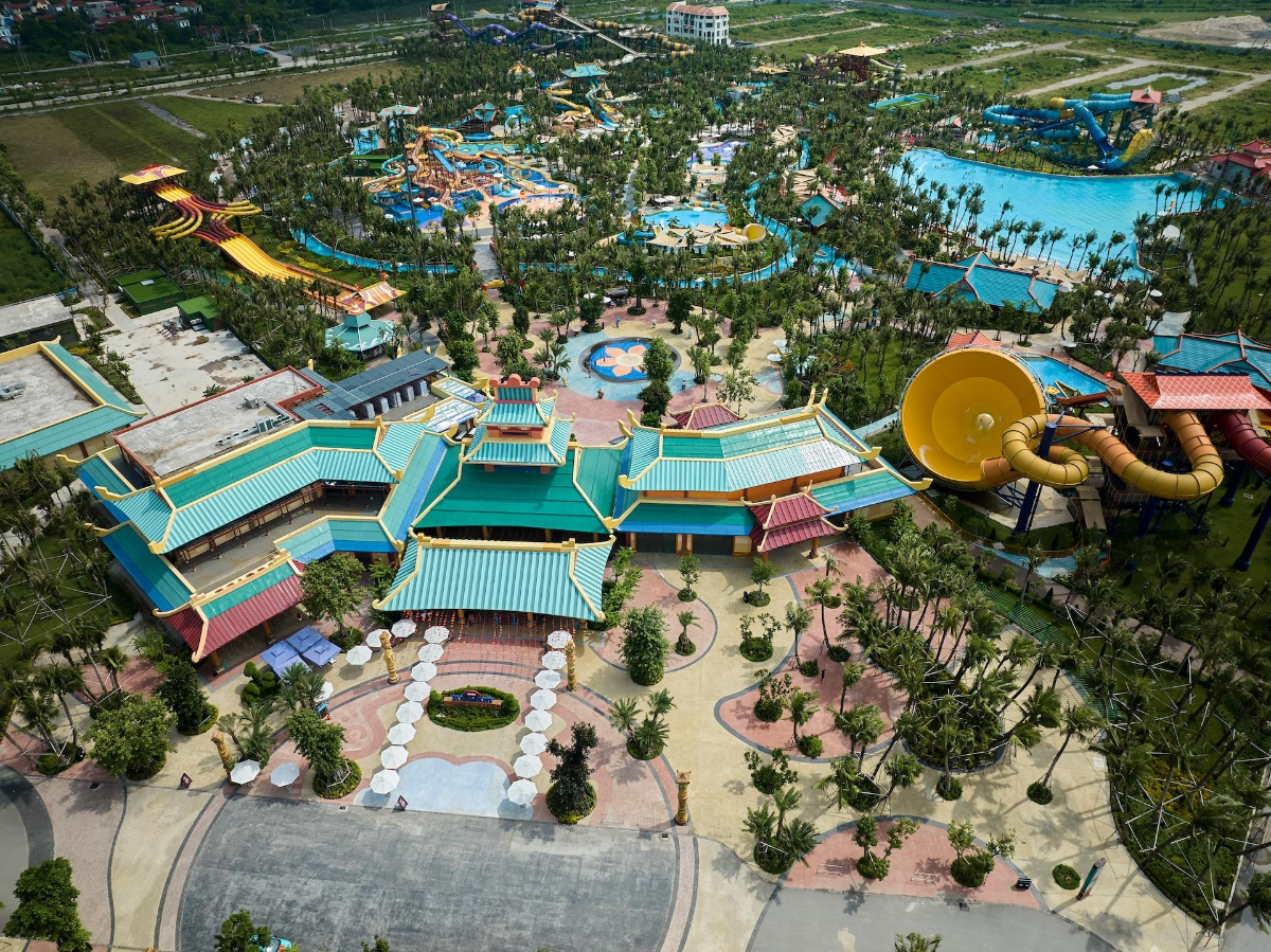 Sun World Hà Nam ghi dấu ấn với cảm hứng kiến trúc từ nghệ thuật múa rối nước. Ảnh: Ánh Dương.
