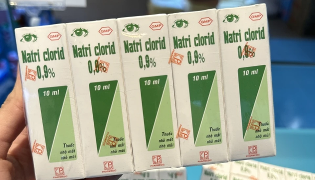 Lô thuốc Natri clorid 0,9% bị xác định không đạt chuẩn chất lượng.