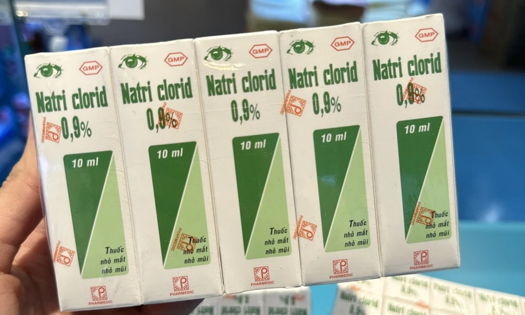 Lô thuốc Natri clorid 0,9% bị xác định không đạt chuẩn chất lượng.
