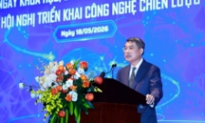 Thủ tướng Lê Minh Hưng phát biểu tại sự kiện Ngày Khoa học, Công nghệ và Đổi mới sáng tạo Việt Nam, sáng 18/5