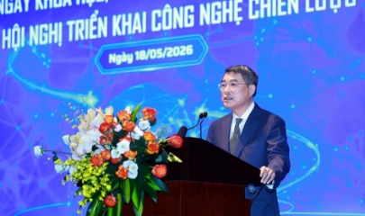 Thủ tướng Lê Minh Hưng phát biểu tại sự kiện Ngày Khoa học, Công nghệ và Đổi mới sáng tạo Việt Nam, sáng 18/5