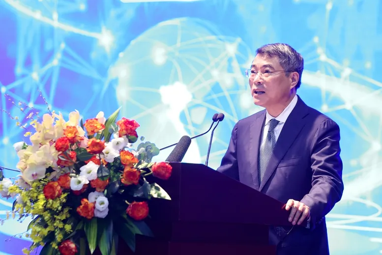 Thủ tướng Lê Minh Hưng phát biểu tại sự kiện Ngày Khoa học, Công nghệ và Đổi mới sáng tạo Việt Nam.