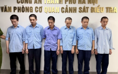 Các đối tượng bị bắt trong đường dây.