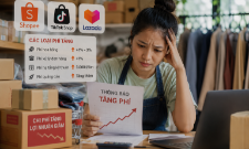 Người bán online thêm áp lực khi các sàn TMĐT đồng loạt tăng phí.