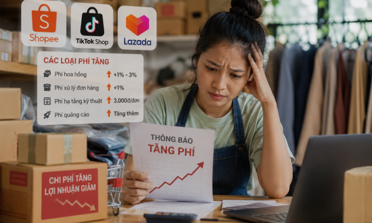 Người bán thêm khó thở khi sàn thương mại điện tử tăng phí
