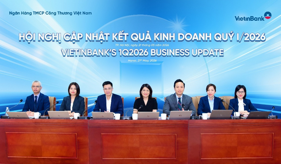 Toàn cảnh Hội nghị cập nhật kết quả kinh doanh quý 1/2026 của VietinBank