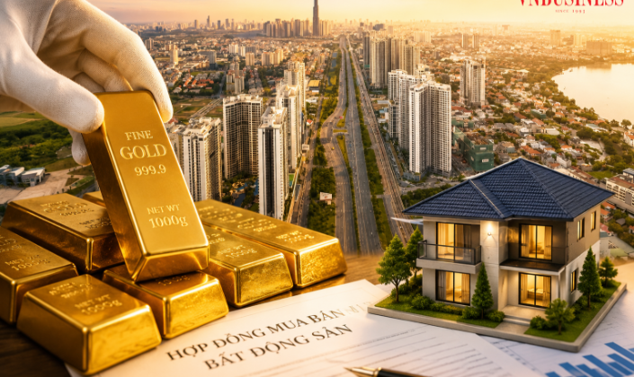 Doanh nghiệp địa ốc thử nghiệm cơ chế thanh toán nhà ở bằng vàng trên thị trường.