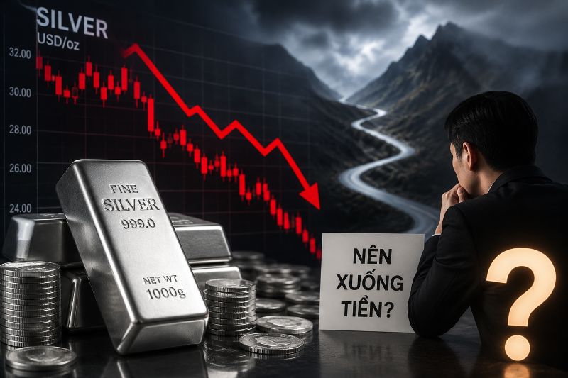 Giá bạc 'đổ đèo': Nhà đầu tư có nên xuống tiền?