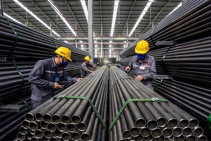 Việt Nam lần đầu gia nhập nhóm 10 quốc gia sản xuất thép lớn nhất thế giới.