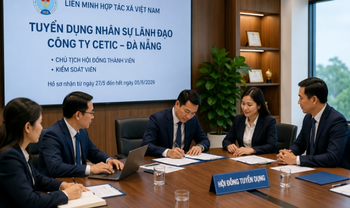 Liên minh HTX Việt Nam tuyển nhân sự lãnh đạo cho CETIC tại Đà Nẵng