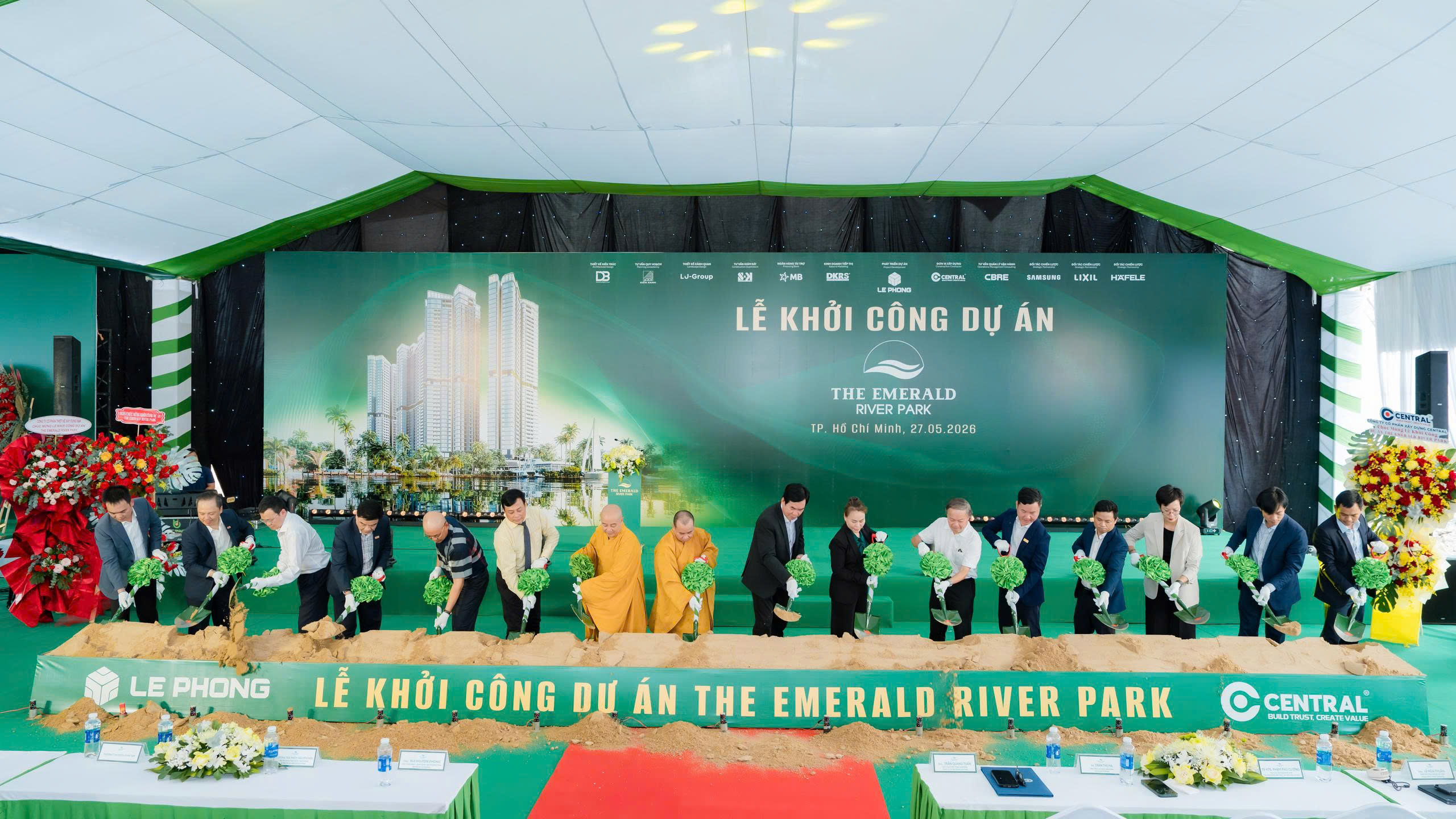 Lễ khởi công dự án khu căn hộ cao cấp The Emerald River Park.