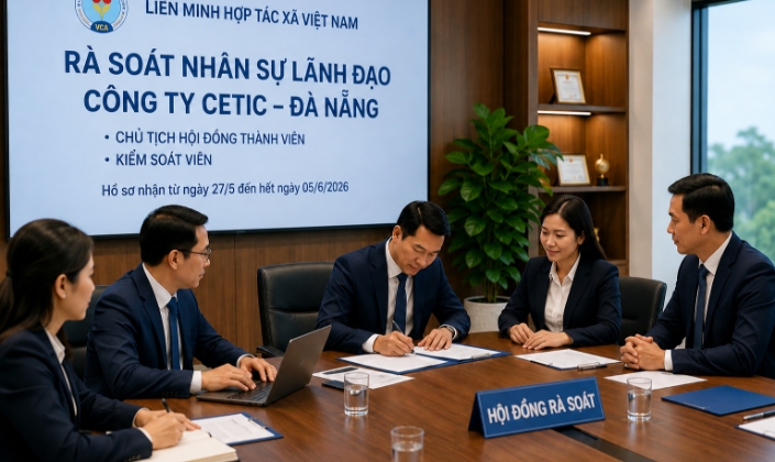 Liên minh HTX Việt Nam rà soát nhân sự bổ nhiệm lãnh đạo cho CETIC tại Đà Nẵng