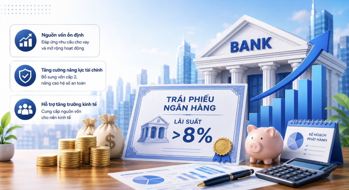 Trong 3 tuần đầu tháng 5/2026, 70% đợt phát hành trái phiếu là của các ngân hàng.
