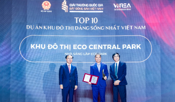 Nhà sáng lập Ecopark lập cú đúp tại Giải thưởng Quốc gia Bất động sản Việt Nam lần thứ II