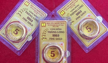 Vàng nhẫn và vàng miếng tiếp tục giảm, về 157 triệu đồng/lượng
