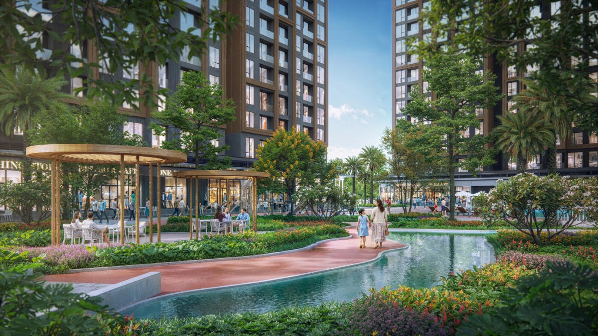 The Parkland ghi điểm nhờ hệ sinh thái với hơn 60% diện tích cảnh quan xanh.