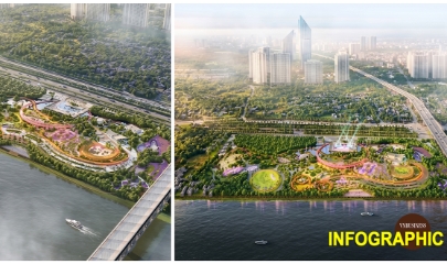 Có gì đặc biệt tại công viên đầu tiên rộng gần 20ha trên trục Đại lộ Cảnh quan sông Hồng?
