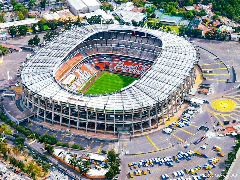 Toàn cảnh sân Estadio Azteca - nơi diễn ra trận khai mạc giữa chủ nhà Mexico và Nam Phi vào lúc 02h00 ngày 12/6 nhìn từ trên cao. Ảnh minh họa: Visit Mexico